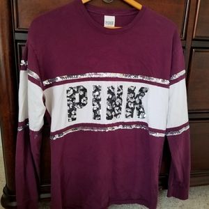 Victoria's Secret Pink Long Sleeved Campus Shirt